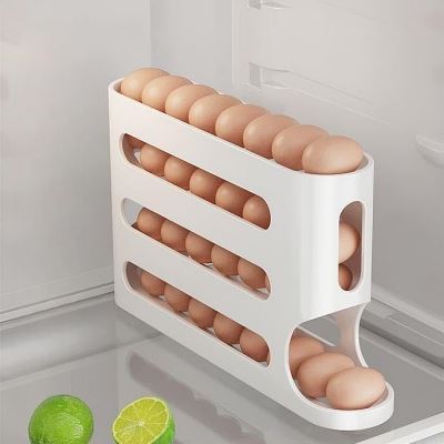 Rangement oeufs - RollingEggRack™ - Beige