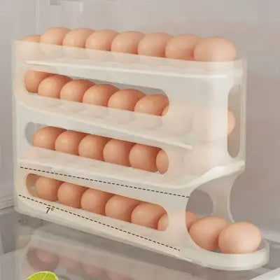 Rangement oeufs - RollingEggRack™ - Beige
