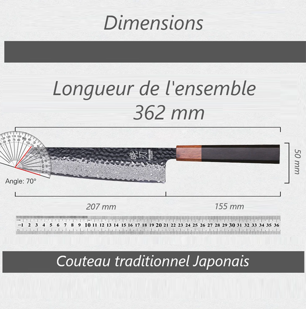 Couteau Japonais Kiritsuke